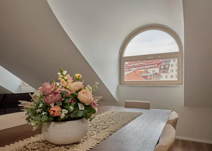 Charming Penthouse With Sauna In Old Town アパート タリン
